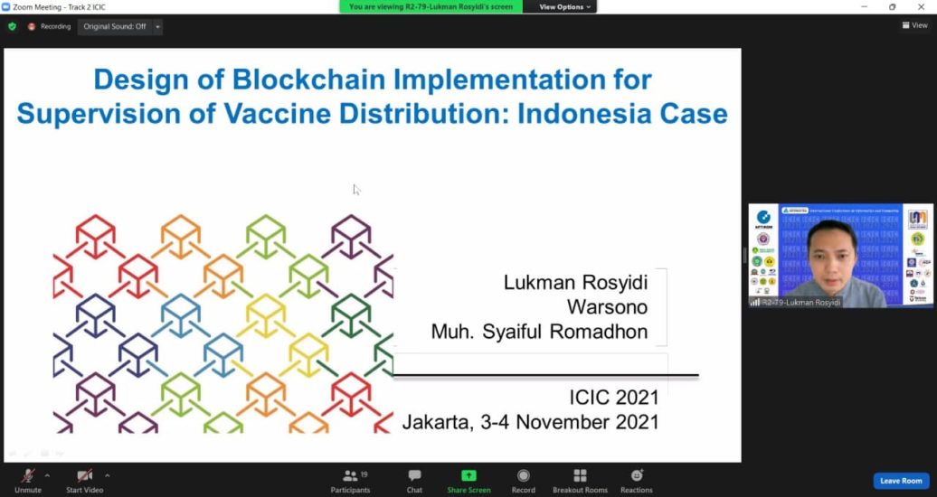 Dosen STT Terpadu Nurul Fikri Mengikuti Konferensi Virtual ICIC, ISICO dan ICIMCIS 2021.