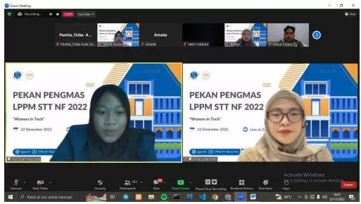 Pengabdian Kepada Masyarakat STT-NF Tema “Women In Tech”