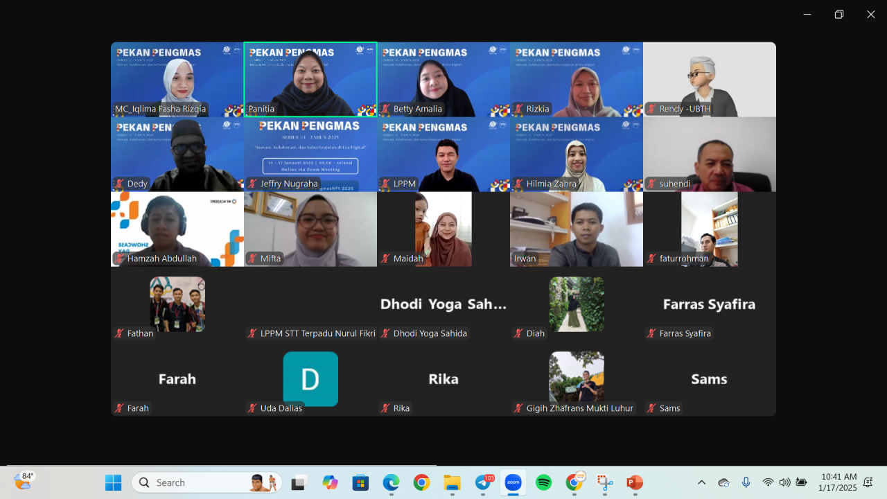 LPPM STT Terpadu Nurul Fikri Gelar Pekan Pengmas Batch 1 2025 dengan Tema “Inovasi, Kolaborasi, dan Keberlanjutan di Era Digital”