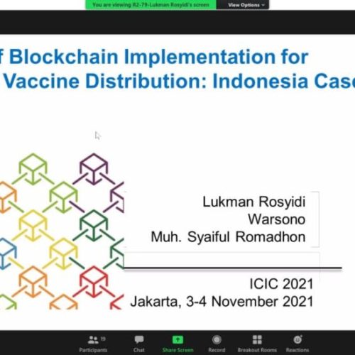 Dosen STT Terpadu Nurul Fikri Mengikuti Konferensi Virtual ICIC, ISICO dan ICIMCIS 2021.