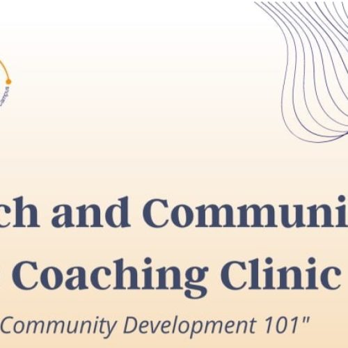 Research and Community Services Coaching Clinic Webinar Series